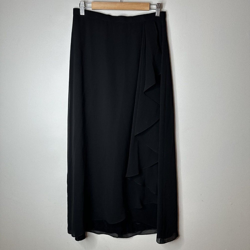 Adrianna Papell Elegant Black Maxi Skirt